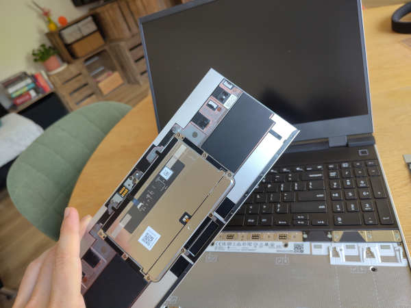 Trackpad in my hands